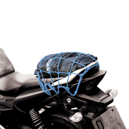 Oxford Pružná zavazadlová síť pro motocykly, 30x30 cm, modrá