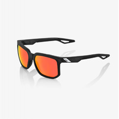 100% Sluneční brýle Centric Matte Crystal Black, červené skla