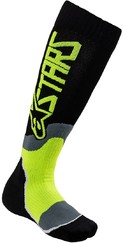 Alpinestars MX Plus-2 Dětské Ponožky, černá/žlutá