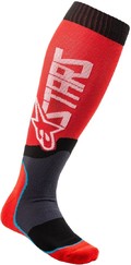 Alpinestars MX Plus-2 Ponožky, červená/bílá