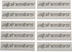 Alpinestars Wordmark s čirým podkladem, délka 15cm, 10ks, mix barev