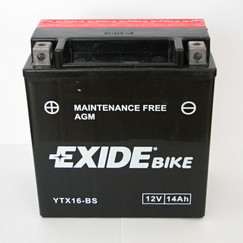 EXIDE YTX16-BS, 14Ah, 12V