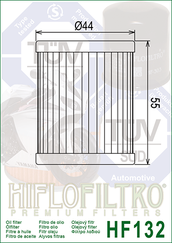 Hiflofiltro HF 132 olejový filtr