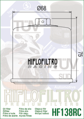 Hiflofiltro HF 138 RC olejový filtr