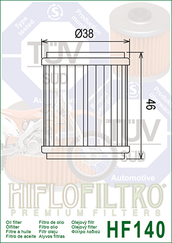 Hiflofiltro HF 140 olejový filtr