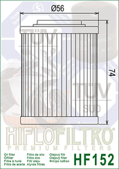 Hiflofiltro HF 152 olejový filtr