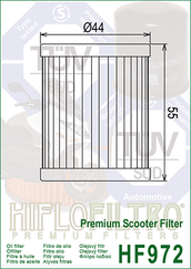 Hiflofiltro HF 972 olejový filtr