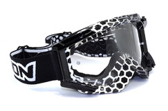 Motokrosové brýle Scorpion E16 černá/bílá