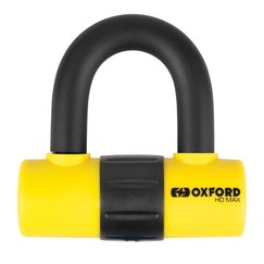 Oxford HD Max, U profil, průměr čepu 14mm, žlutá/černá