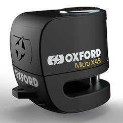 Oxford Micro XA5 Kotoučový zámek s alarmem, čep 5,5mm, černý