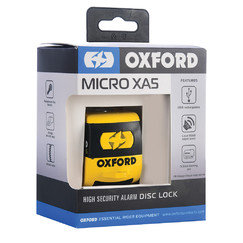 Oxford Micro XA5 Kotoučový zámek s alarmem, čep 5,5mm