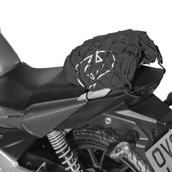 Oxford Pružná zavazadlová síť pro motocykly, 27x25 cm, černá/reflexní