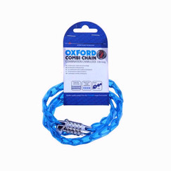 Oxford řetězový zámek Combi Chain, 0,9m, modrý