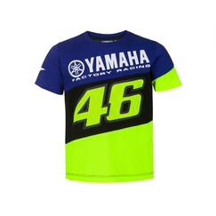 Dětské triko Valentino Rossi VR46 YAMAHA modro/černo/žluté 395809