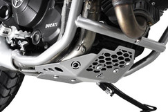 ZIEGER Ducati Scrambler 800 15-18 Kryt pod motor, stříbrný